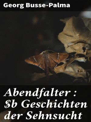 cover image of Abendfalter